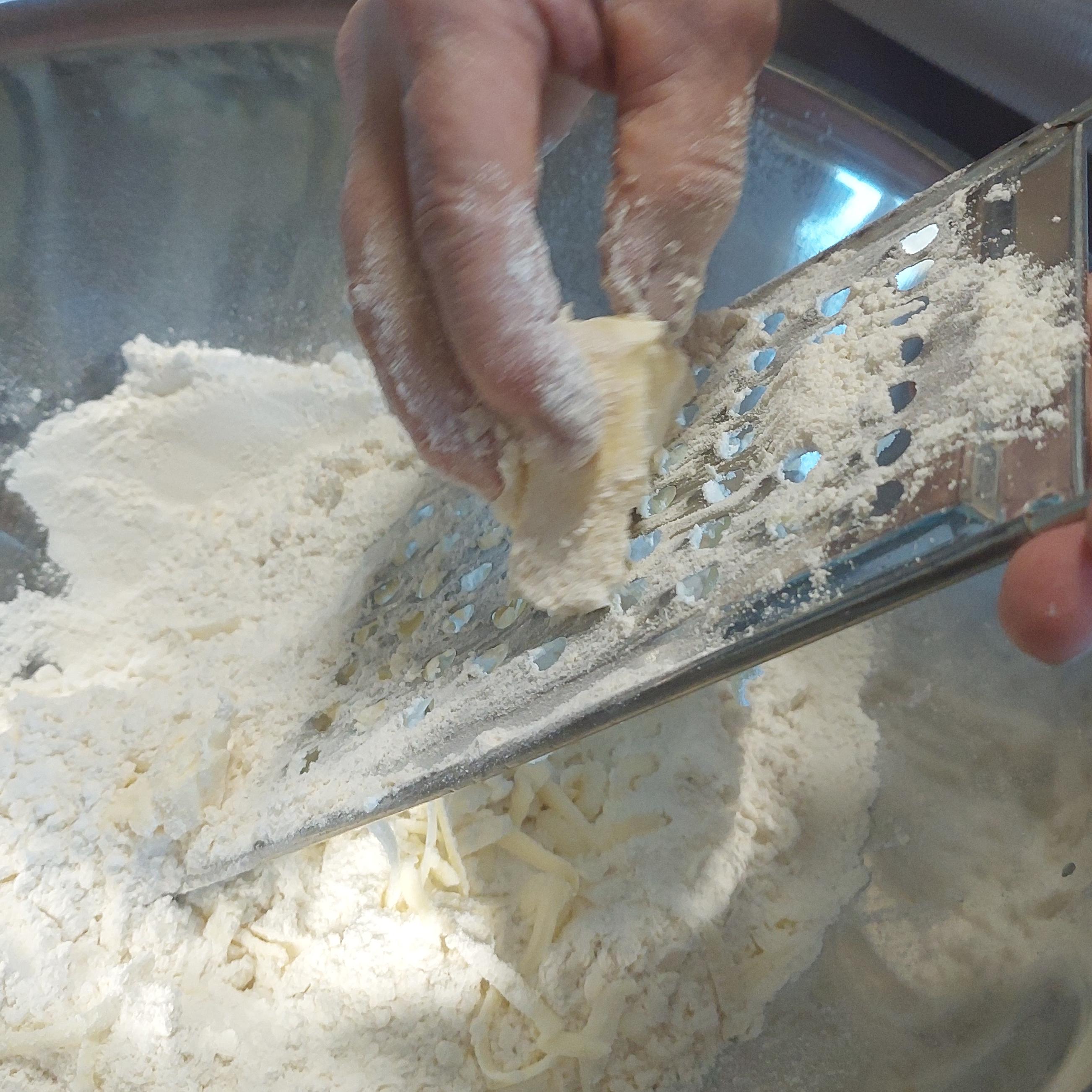 Grate butter