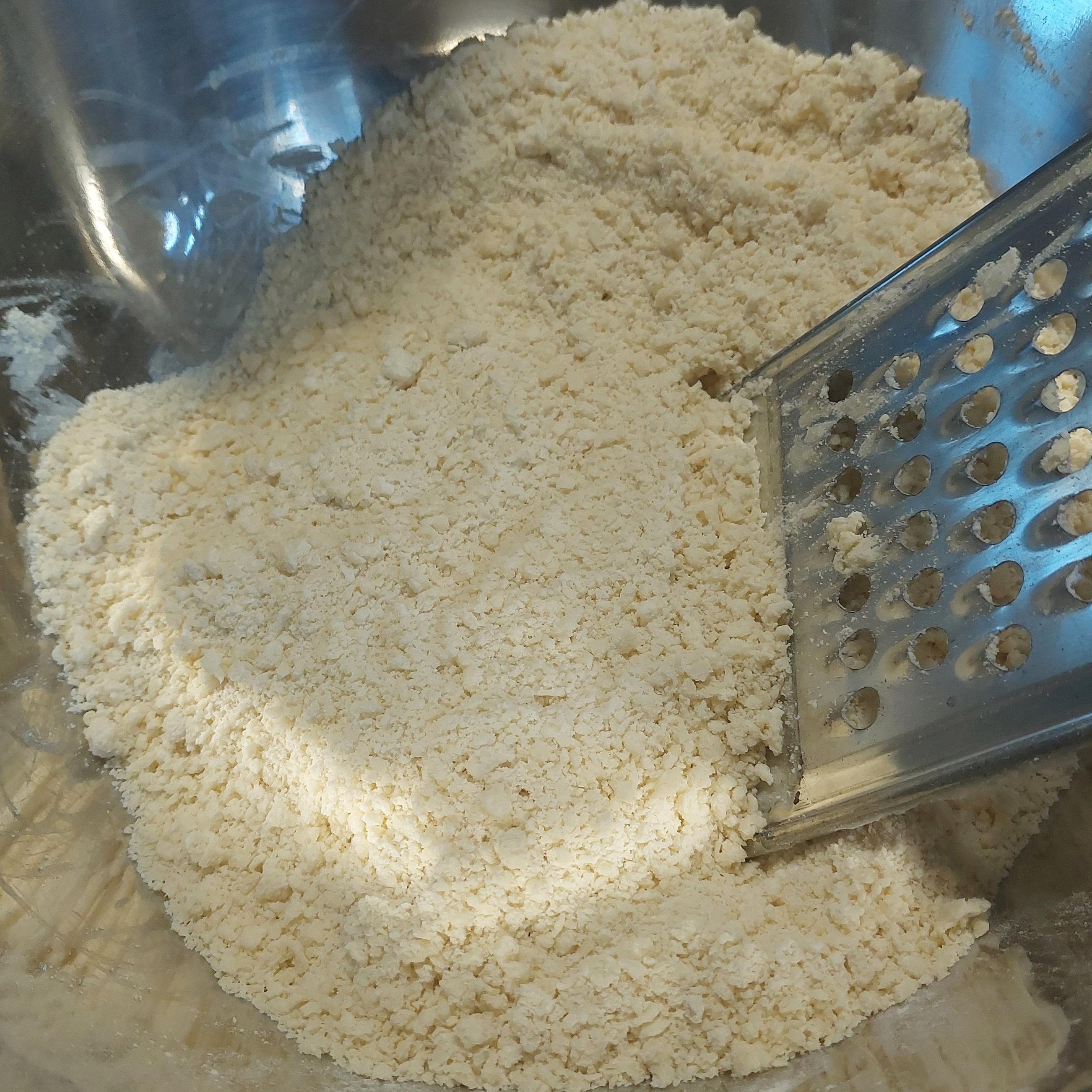 Keep grating until consistent